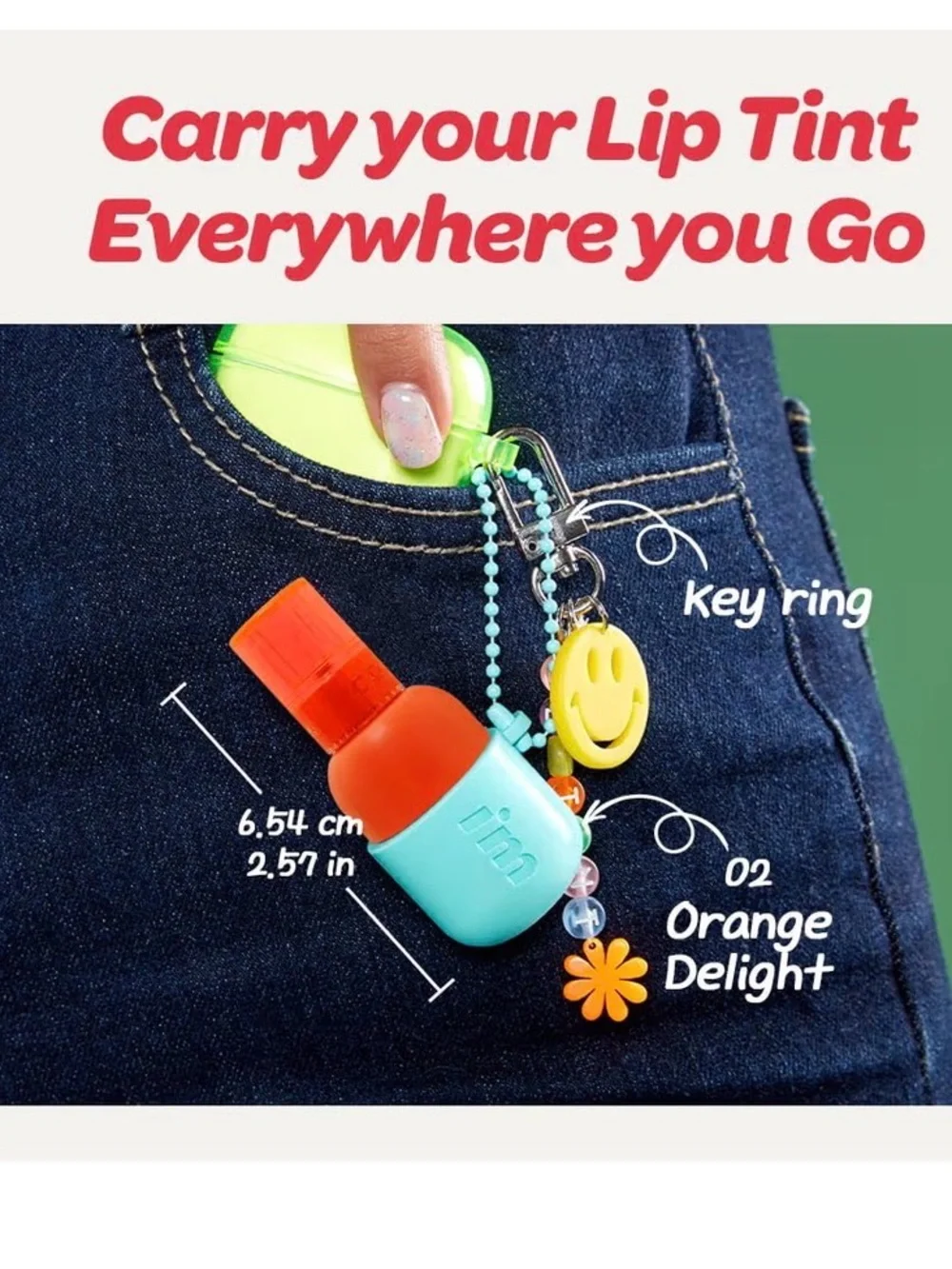 I'm Meme Color Key Ring Water Gel Tint - Orange Delight